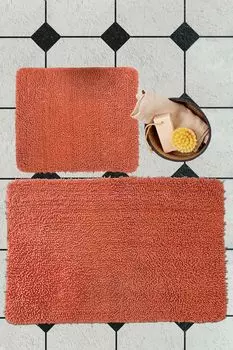 Mijolnir, Victoria- ALS2187, Terra, коврики для ванной, 1600 г/м, 100% ХЛОПОК, оранжевый
