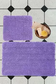 Mijolnir, Victoria- ALS2189, Фиолетовый, коврики для ванной, 1600 г/м, 100% ХЛОПОК