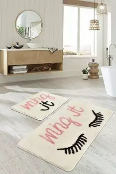 Mijolnir, Wing- CHL4370, ECRU, коврики для ванной, 1450 г/м, 100% полиакрил, бежевый