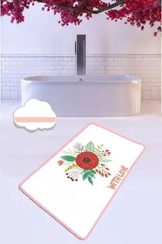 Mijolnir, With- CHL4430, Colorful, коврики для ванной, 700 г/м, 100% бархатная ткань, мультиколор