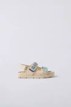 Микки маус disney сандалии ZARA, экрю белый