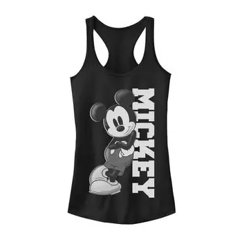 Микки Маус из мультфильма Дисней для юниоров опирается на именной танк Licensed Character, черный
