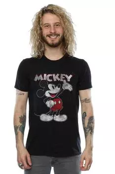 Микки Маус представляет футболку Disney, черный
