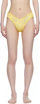 Микро-бикини с цветочным принтом желтого цвета Dalton Frankies Bikinis