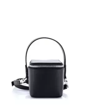 Микро Gancicni Сумка-кошелек с верхней ручкой из кожи Pre-Owned Salvatore Ferragamo, черный