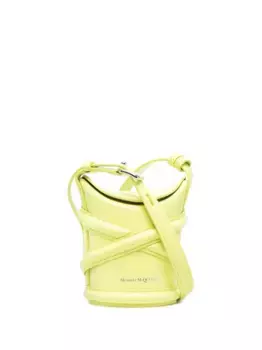 Микро-сумка через плечо The Curve Alexander McQueen, зеленый