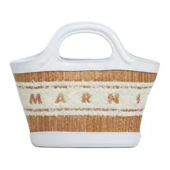 Микро-сумка-тоут с логотипом MARNI