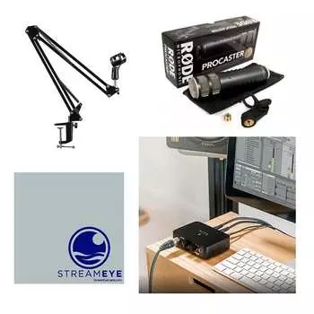 Микрофон RODE Ai1, Procaster, BOOMARM1, SSAV Polish Cloth