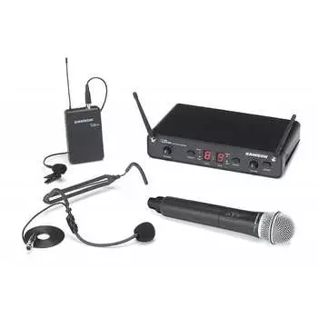 Микрофон Samson Concert 288 All-In-One Dual-Channel UHF Wireless Handheld/Lavalier Mic System - I Band (518-566 MHz)