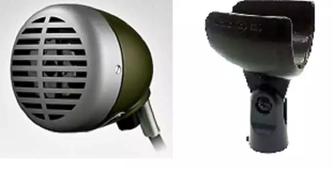 Микрофон Shure 520DX Green Bullet Harmonica Microphone