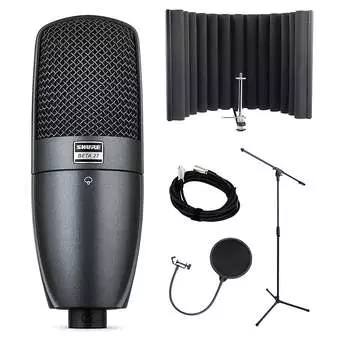Микрофон Shure Beta 27 Condenser Microphone Bundle with RF-X, Cable, Pop Filter, Stand