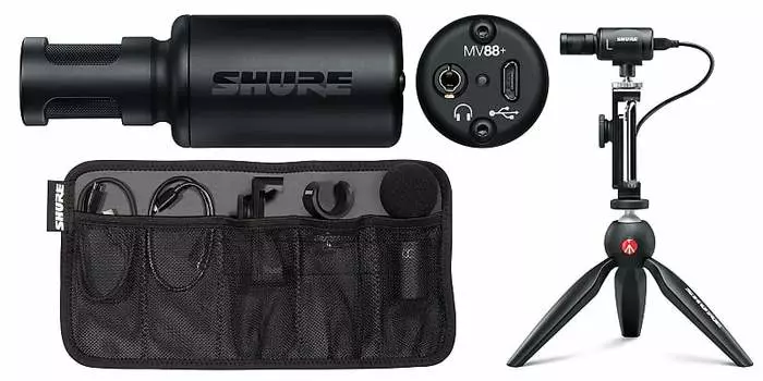 Микрофон Shure MOTIV MV88+ Video Kit with iOS / USB Condenser Microphone