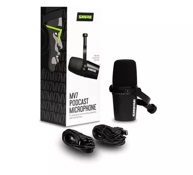 Микрофон Shure MV7 Dynamic USB Podcast Microphone