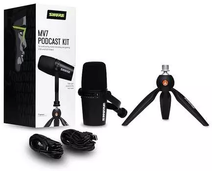 Микрофон Shure MV7-K-BNDL Dynamic USB Microphone Podcast Bundle