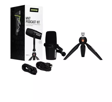 Микрофон Shure MV7-K-BNDL Dynamic USB Microphone Podcast Bundle