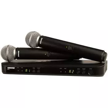 Микрофон Shure Shure BLX288/SM58-H10 Wireless Dual Vocal System with Two (2) SM58 (H10 Band - 542-572 MHz)