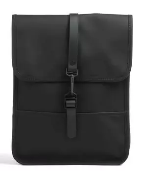 Микрорюкзак полиуретан, полиэстер Rains, черный