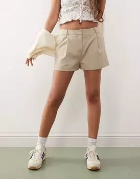 Микрошорты Miss Selfridge светло-коричневого цвета