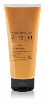 Микроскраб манго ароматический уход перед сауной Ziaja Baltic Home Spa Wellness Fit Mango
