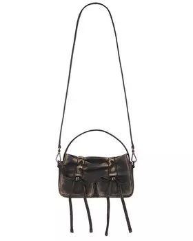 Микросумка с несколькими карманами Acne Studios, темно-коричневый/бежевый