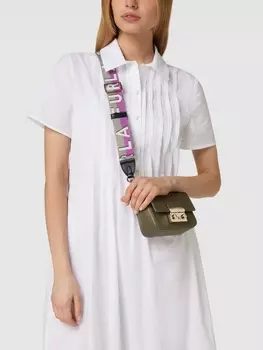 Микросумка с подробной этикеткой Furla, оливково-зеленый
