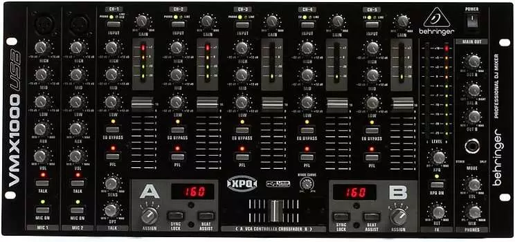 Микшер Behringer VMX1000USB Professional 7-Channel Rackmount DJ Mixer