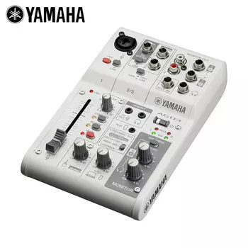 Микшер Yamaha AG03MK2, внешняя звуковая карта, белый