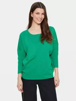 Мила Джемпер Saint Tropez, зеленый меланж