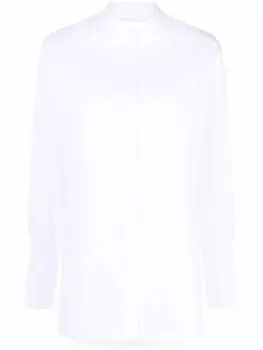 Mila Schon рубашка с воротником-стойкой, белый