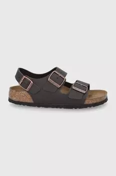 Миланские кожаные сандалии Birkenstock, коричневый