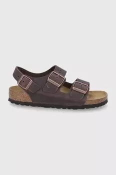 Миланские кожаные сандалии Birkenstock, коричневый