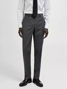 Миланские прямые брюки Mango, серый