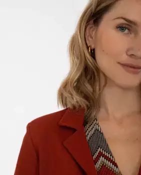 Миланский трикотажный женский жакет Anna Mora, цвет Teja