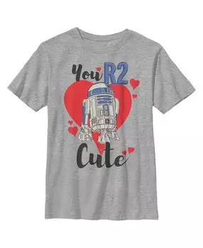 Милая детская футболка You R2 со звездными войнами ко Дню святого Валентина для мальчиков Disney Lucasfilm