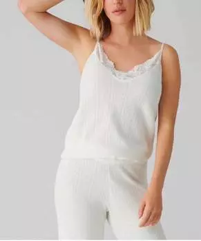 Милая майка Pointelle цвета слоновой кости PJ Salvage