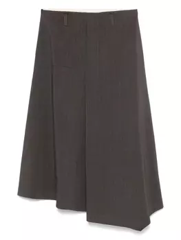 Милая юбка миди Tela, коричневый