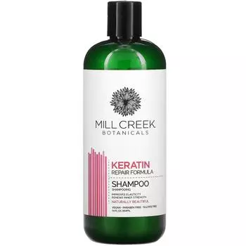 Mill Creek Botanicals Шампунь с кератином восстанавливающая формула 14 жидких унций (414 мл)