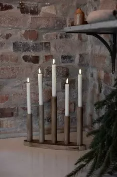 Мило адвент подсвечник Marksljd, коричневый