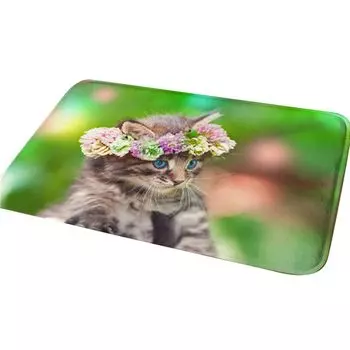 Милый 3D кот, животное, ванная комната, кухня, дверь, противоскользящий коврик, коврик, ковер-1 # Stuttg, мультиколор