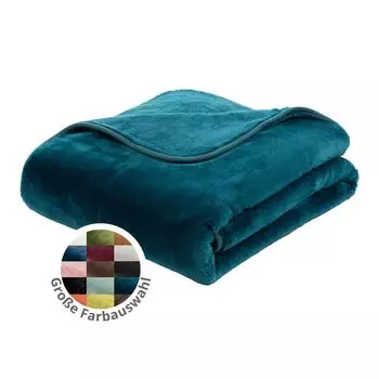 Милый плед Cashmere Feeling 130 х 170 см, Бордо, диванный плед премиум-класса, плотный теплый плед, 500 гр/м. sleepling, бирюзовый