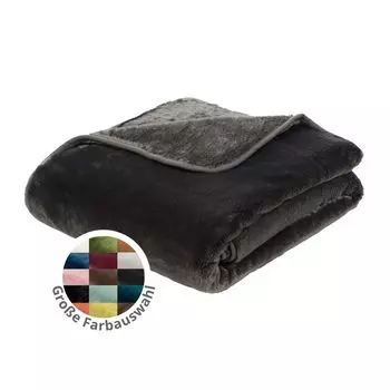 Милый плед Darling Cashmere Feeling 180 х 220 см, Бордо, диванный плед премиум-класса, плотный теплый плед, 500 гр/м. sleepling, серый