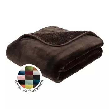 Милый плед Darling Cashmere Feeling 220 х 240 см, антрацит, диванное одеяло премиум-класса, плотное теплое одеяло, 500 гр/м. sleepling, коричневый