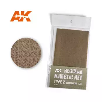 Миметическая сетка, тип 2 – коричневая, Regular Mimetic Net (AK-Interactive)