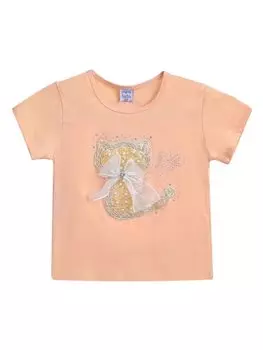 Mimi Tutu футболка с аппликацией, нейтральный цвет