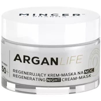 Mincer Pharma Arganlife регенерирующая крем-маска для лица 50+ на ночь, 50 мл
