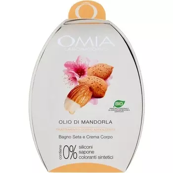 Миндальное масло для тела с увлажняющим кремом для тела и регенерирующим смягчающим средством - дерматологически протестировано, Omia