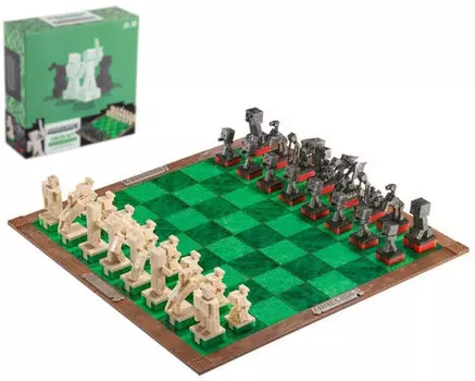 Minecraft Chess - Герои Overworld vs. Враждебные мобы - лицензионный продукт The Noble Collection