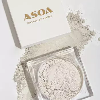 Минеральная осветляющая пудра для лица Asoa, 6 гр