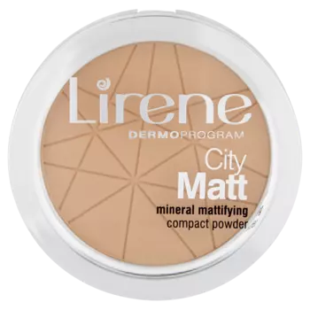 Минеральная пудра для лица бежевого цвета 03 Lirene City Matt, 9 гр