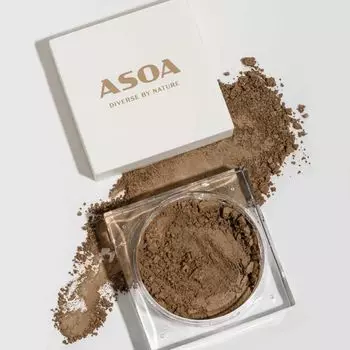 Минеральный бронзатор для лица с коричневым сахаром Asoa, 6 гр